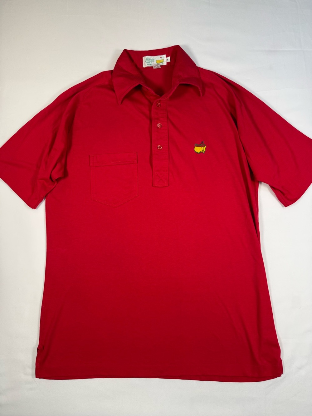 VINTAGE AUGUSTA‎ NATIONAL GOLF SHOP Masters Polo Shirt M Tournament USA 80s 90s